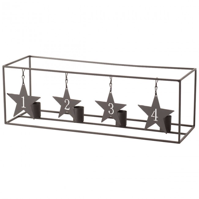 Villeroy & Boch Christmas Toys 2019 Adventskranz aus Metall 42x14x14 cm