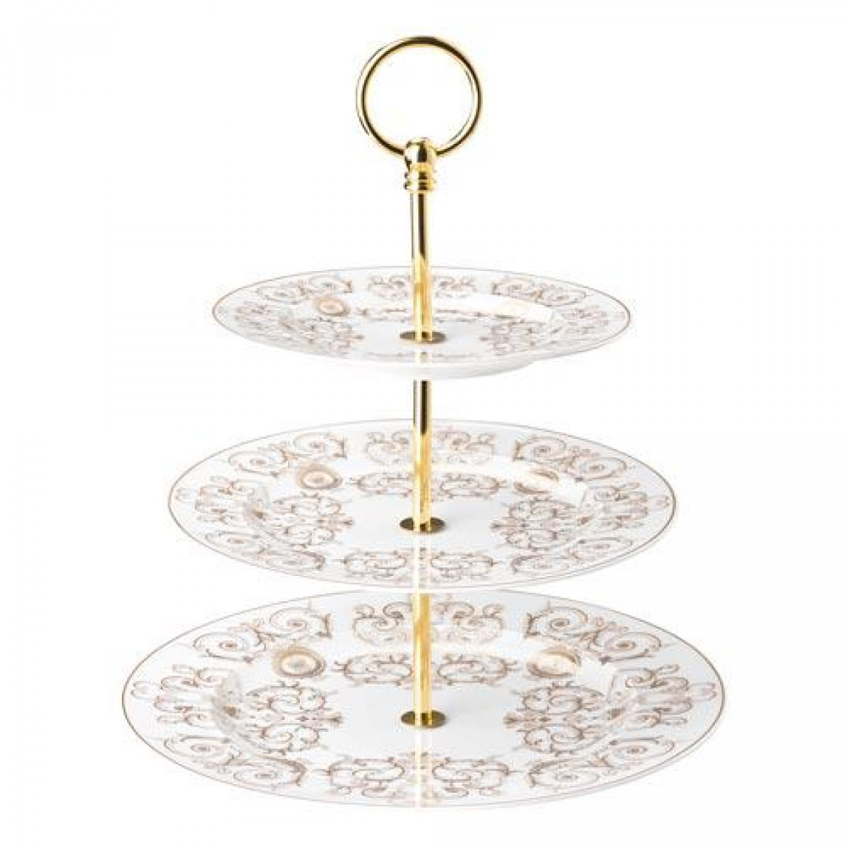 Rosenthal Versace,'Medusa Gala' Этажерка из 3 предм.,тарелки 18-22-27 см