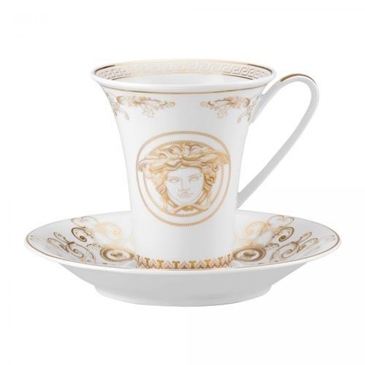 Rosenthal Versace,'Medusa Gala' Чашка кофейная с блюдцем,0.18 л