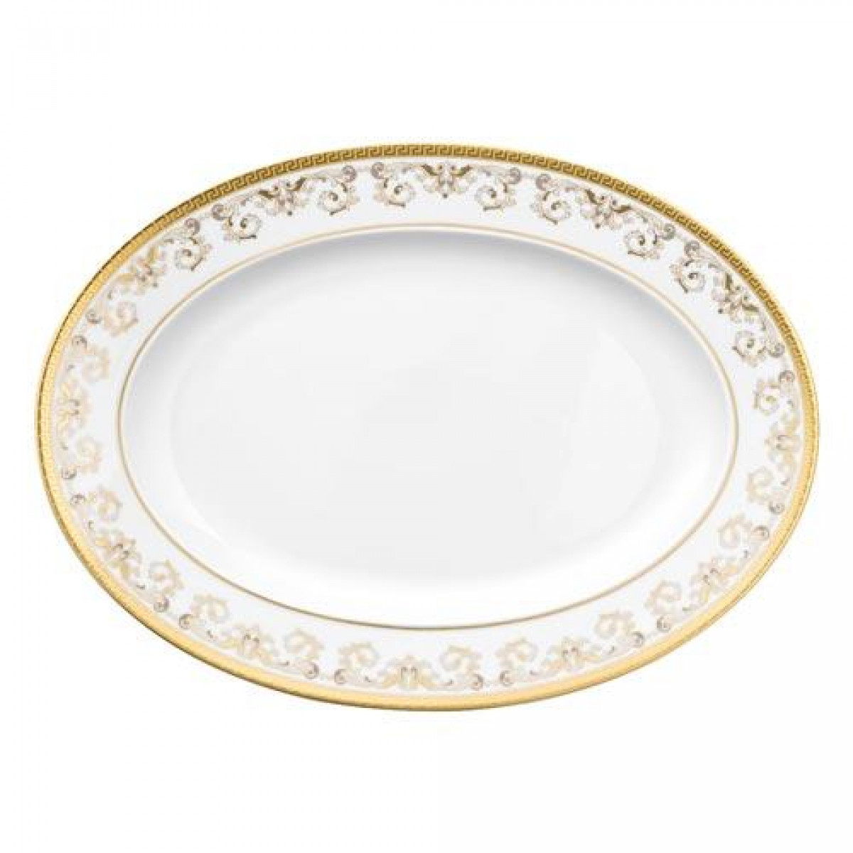Rosenthal Versace,'Medusa Gala Gold' Блюдо,34 x 24.5 см