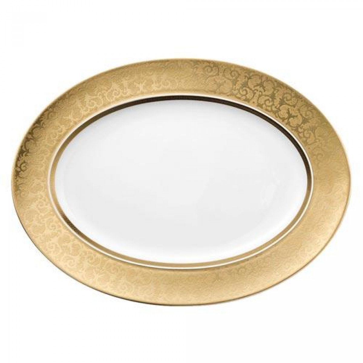 Rosenthal Versace,'Medusa Gala Gold' Блюдо,40.5 x 30 см