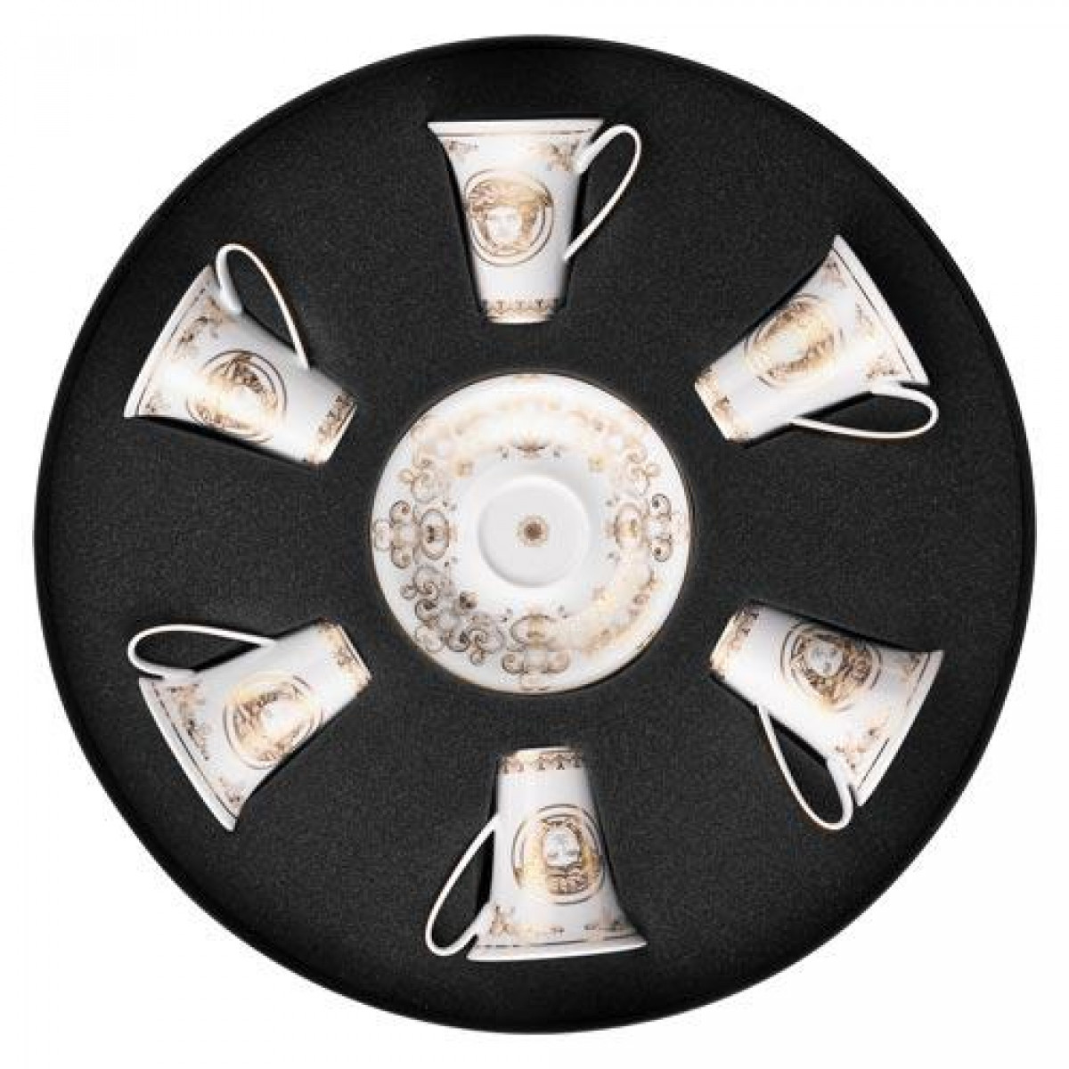 Rosenthal Versace,'Medusa Gala' Набор эспрессо/ мокка чашек,из 6 предм.,0.09 л