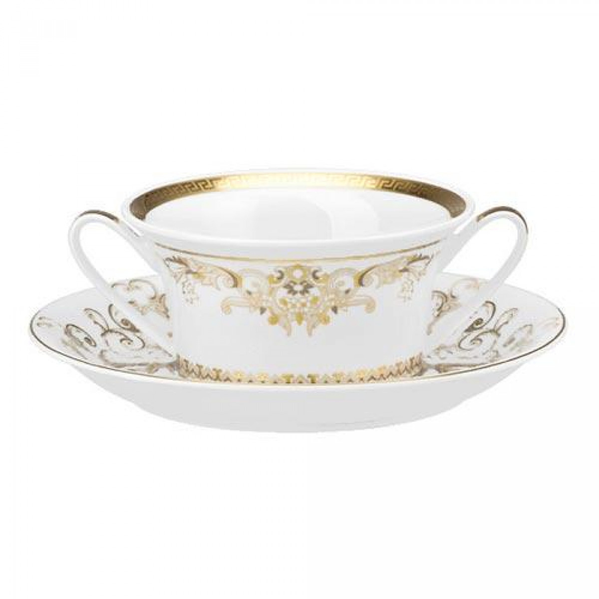 Rosenthal Versace,'Medusa Gala Gold' Чашка суповая,из 2 предм.,0.30 л