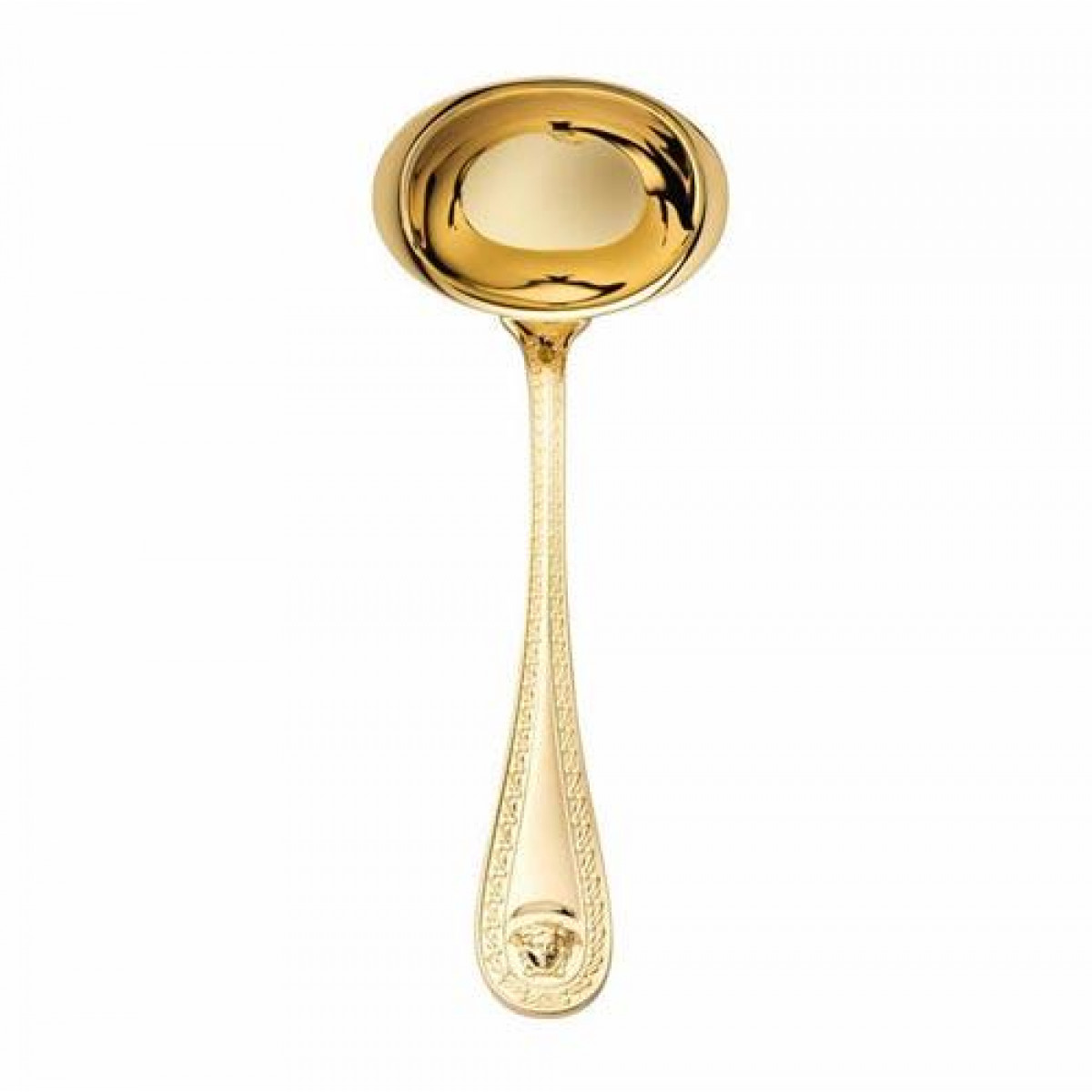 Rosenthal Versace,'Medusa Besteck 14 gramm vergoldet - Feingold 999' Ложка для соуса,17.5 см