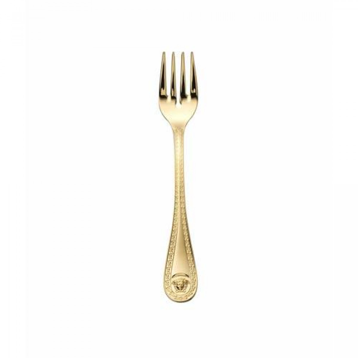 Rosenthal Versace,'Medusa Besteck 14 gramm vergoldet - Feingold 999' Вилка рыбная,17.5 см