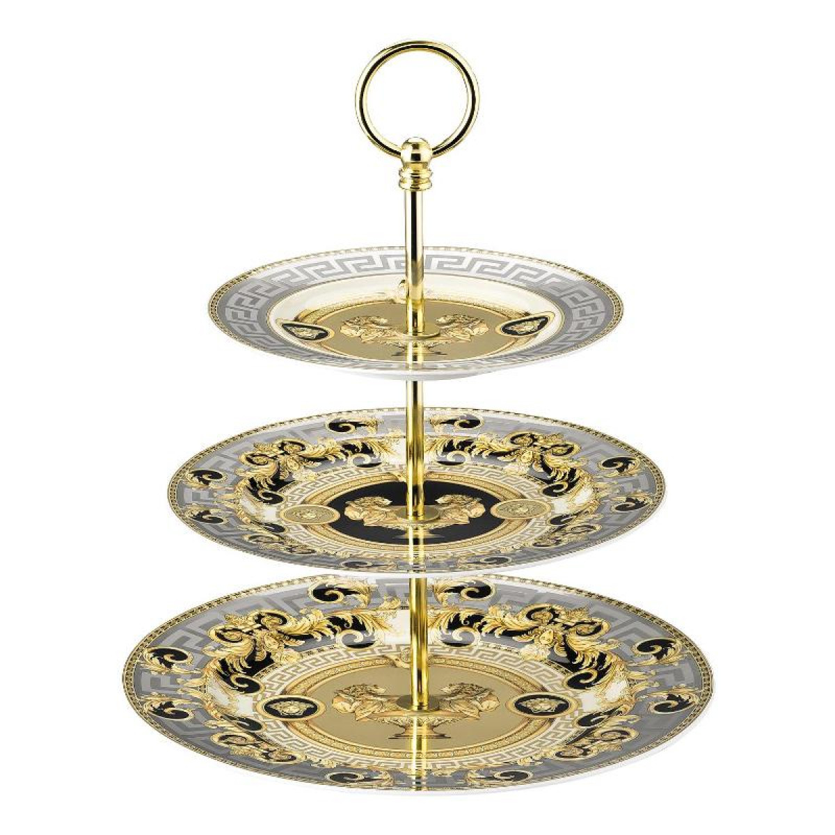 Rosenthal Versace,'Prestige Gala' Этажерка,3 предм.,18-22-27 см