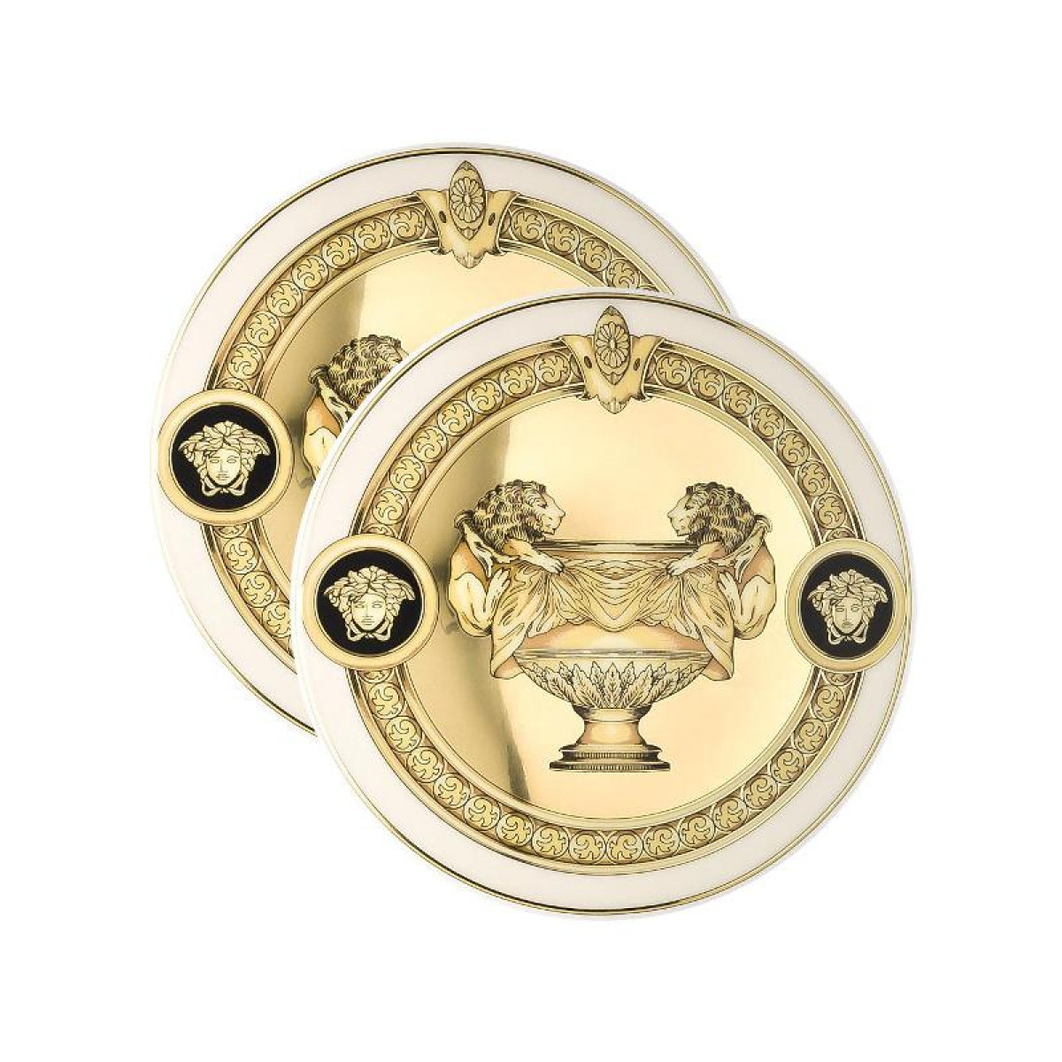 Rosenthal Versace,'Prestige Gala' Набор подставок,2 шт.,d: 9.5 см