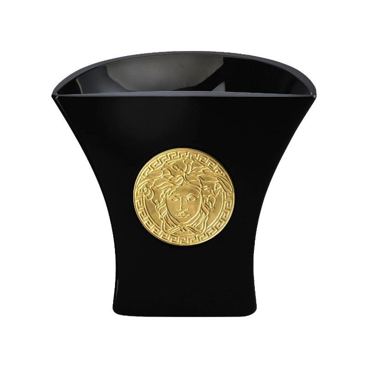Rosenthal Versace,'Medusa Madness' Ваза стеклянная,цвет: черный 18 см