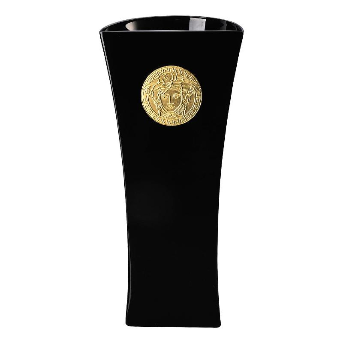 Rosenthal Versace,'Medusa Madness' Ваза стеклянная,цвет: черный 40 см