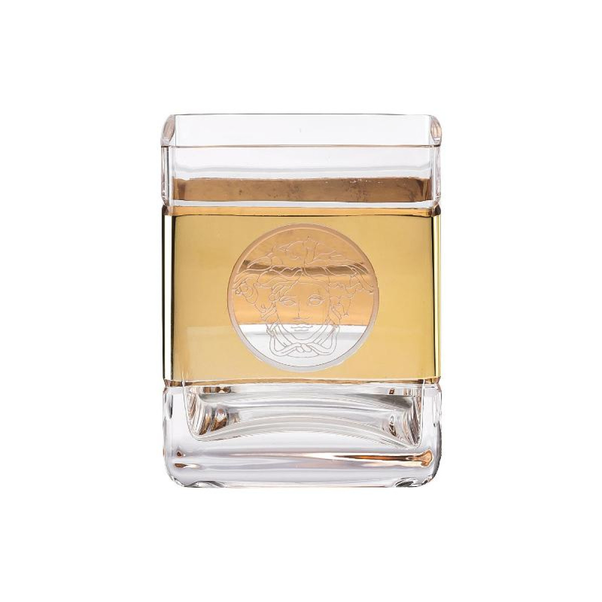 Rosenthal Versace,'Medusa Madness Oro - Bar' Бокал для виски,прямоугольный,стеклянный,0.22 л/ 8.4 см