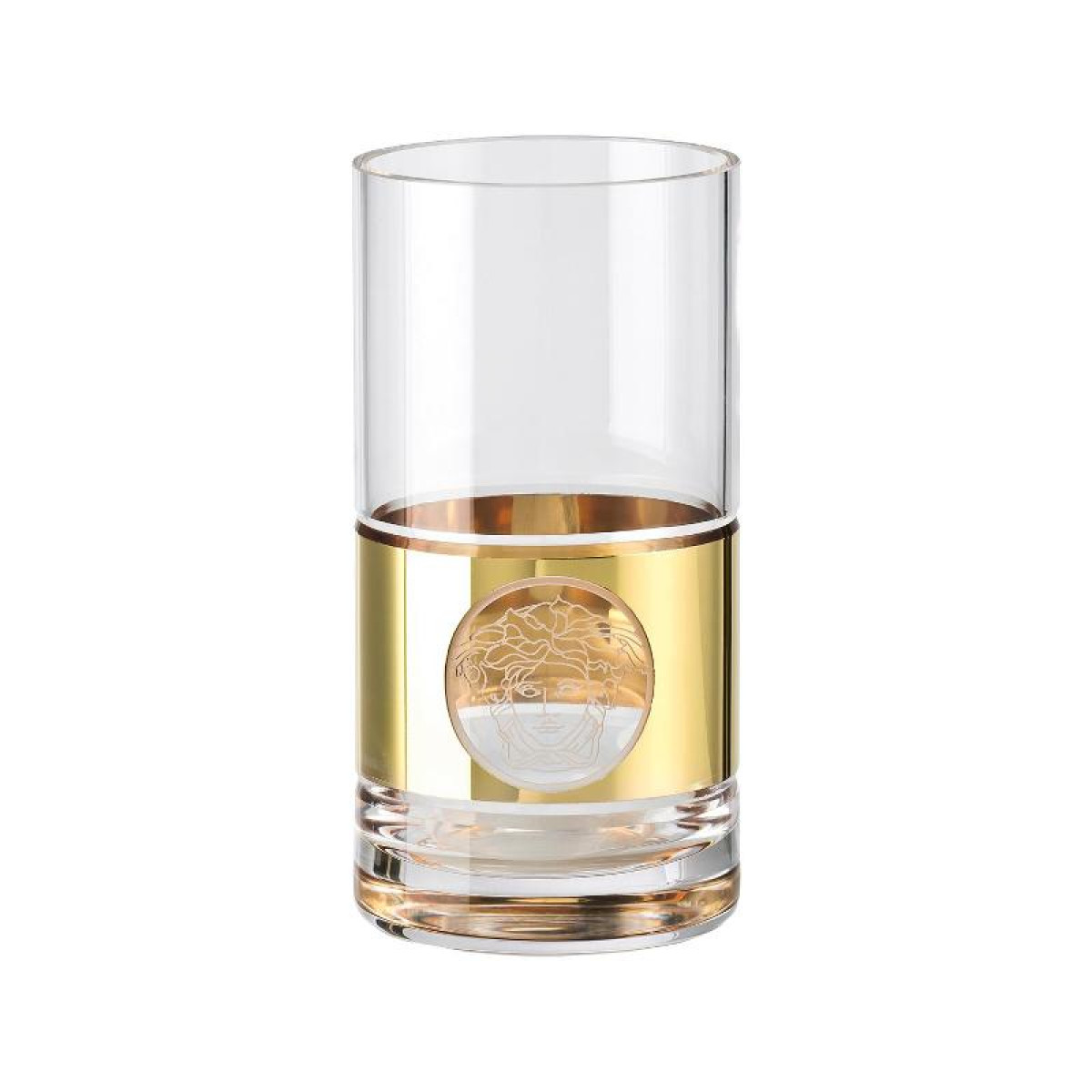 Rosenthal Versace,'Medusa Madness Oro - Bar' Стакан для лонгдринков,стеклянный,0.30 л/ 13 см