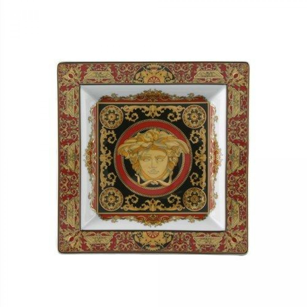 Rosenthal Versace 'Ikarus Medusa' Вазочка десертная,четырехугольная 22 см