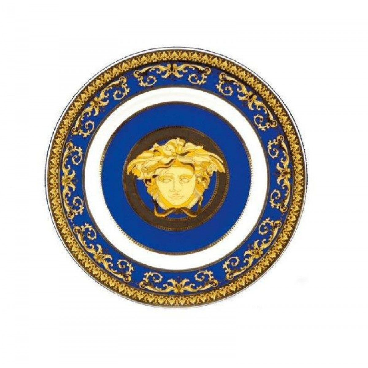 Rosenthal Versace 'Medusa blue' Тарелка пирожковая 18 см
