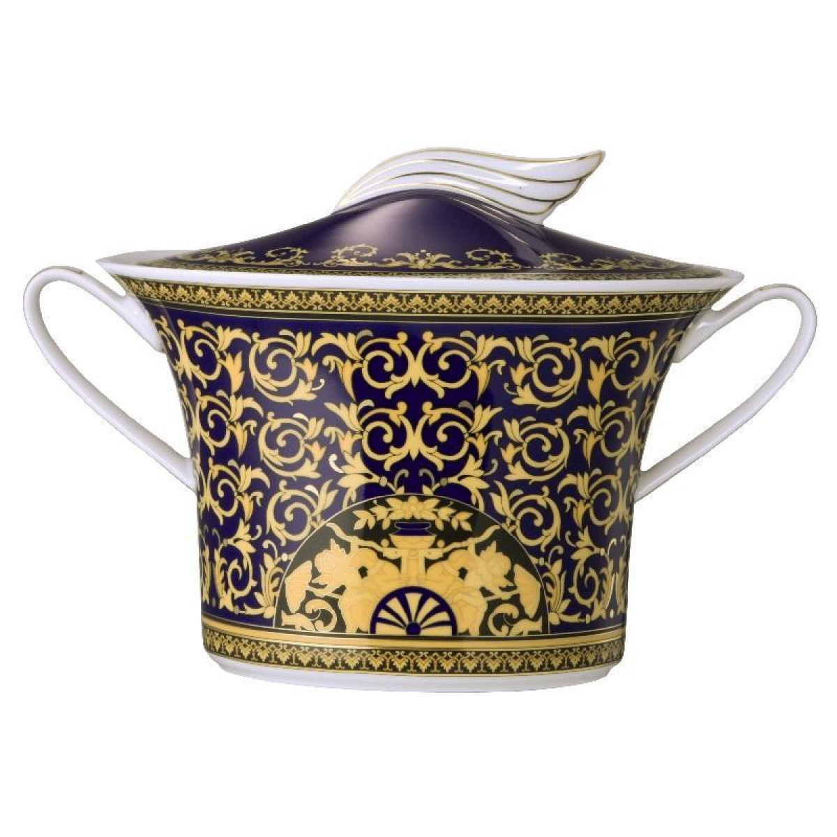 Rosenthal Versace 'Medusa blue' Супница,2.3 л