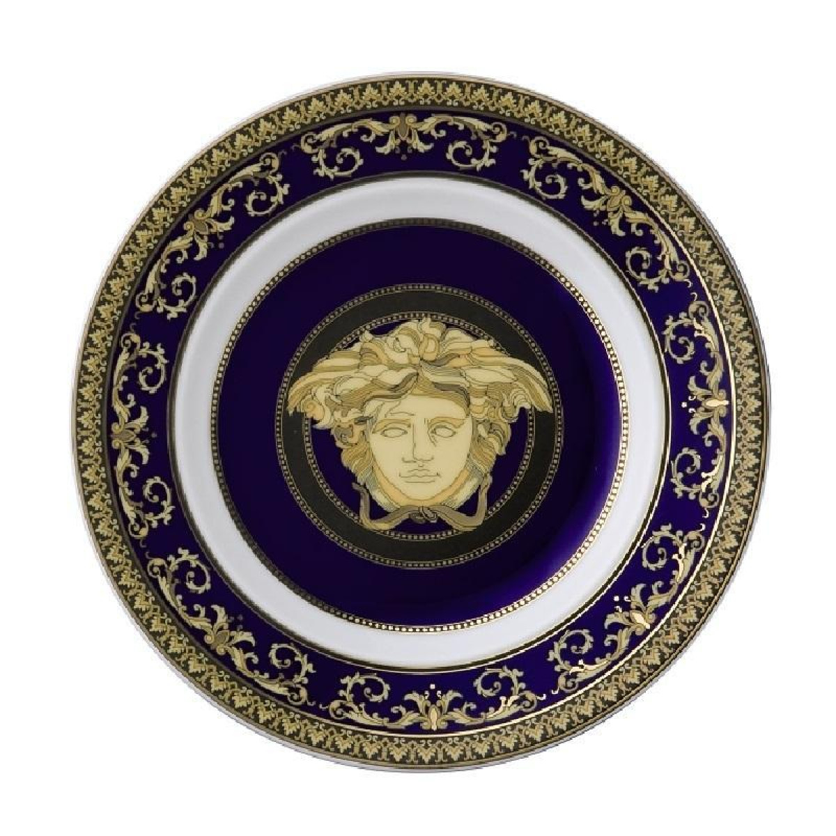 Rosenthal Versace 'Medusa blue' Настенная тарелка 18 см