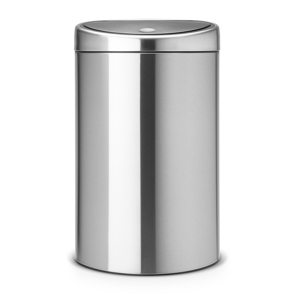 Бак для мусора Touch Bin Brabantia, 40 л, серебристо-серый (378683)