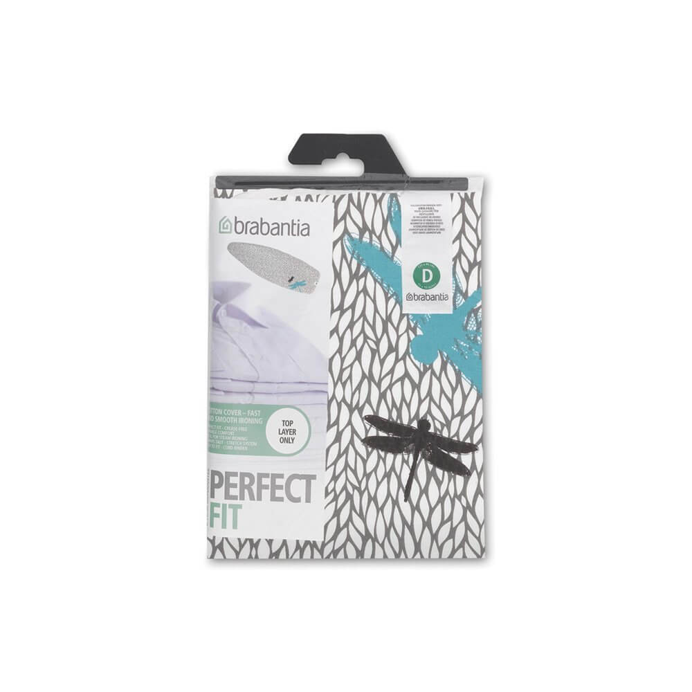 Чехол для гладильной доски Brabantia, 135x45 см, разноцветный со стрекозой (111648)