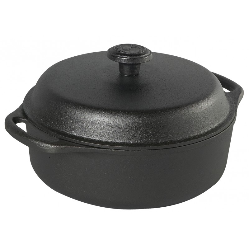 Кастрюля чугунная с крышкой Skeppshult CASSEROLES, объем 3 л, черный (0300)