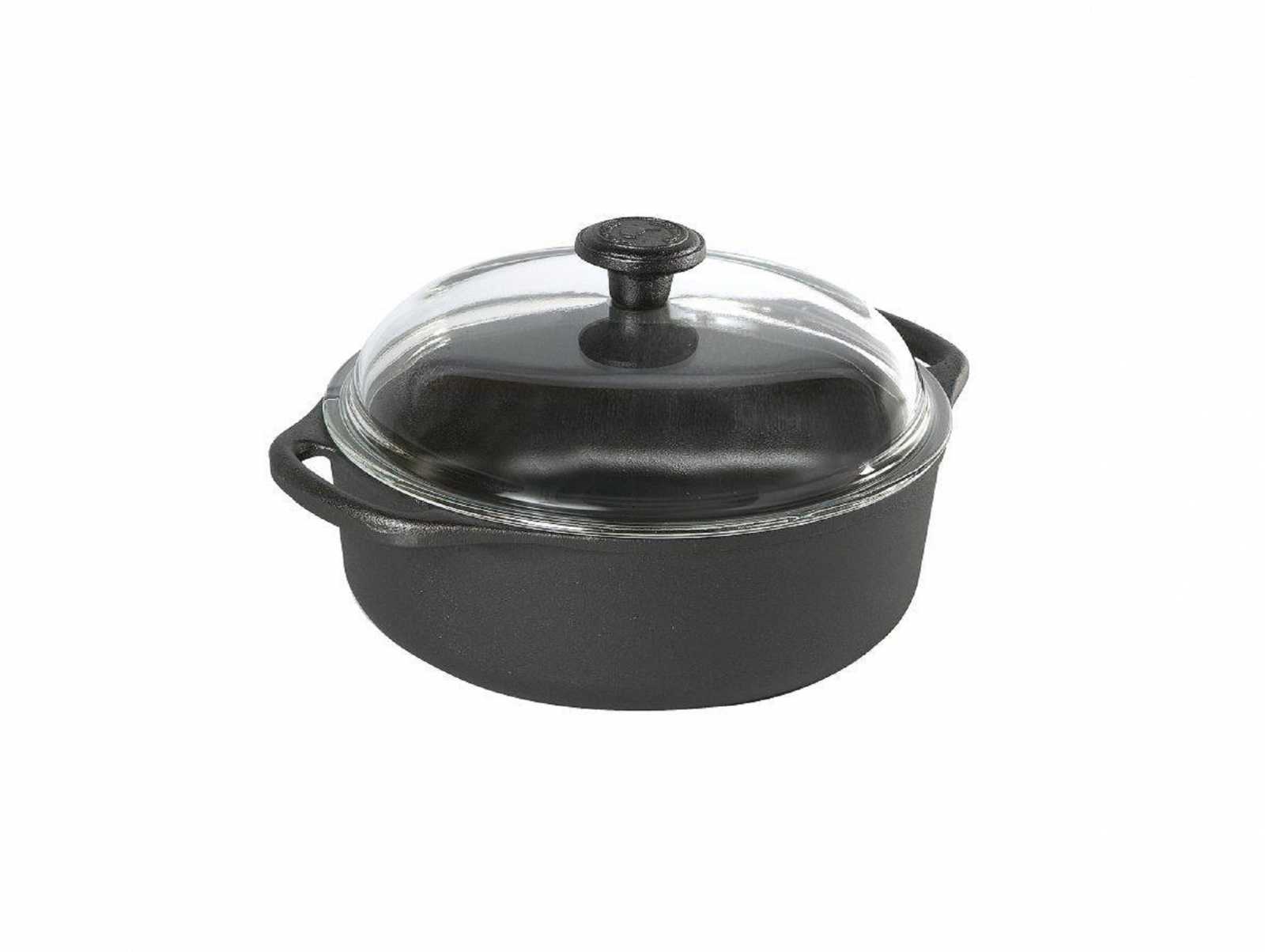 Кастрюля чугунная с крышкой Skeppshult CASSEROLES, объем 3 л, черный (0310)