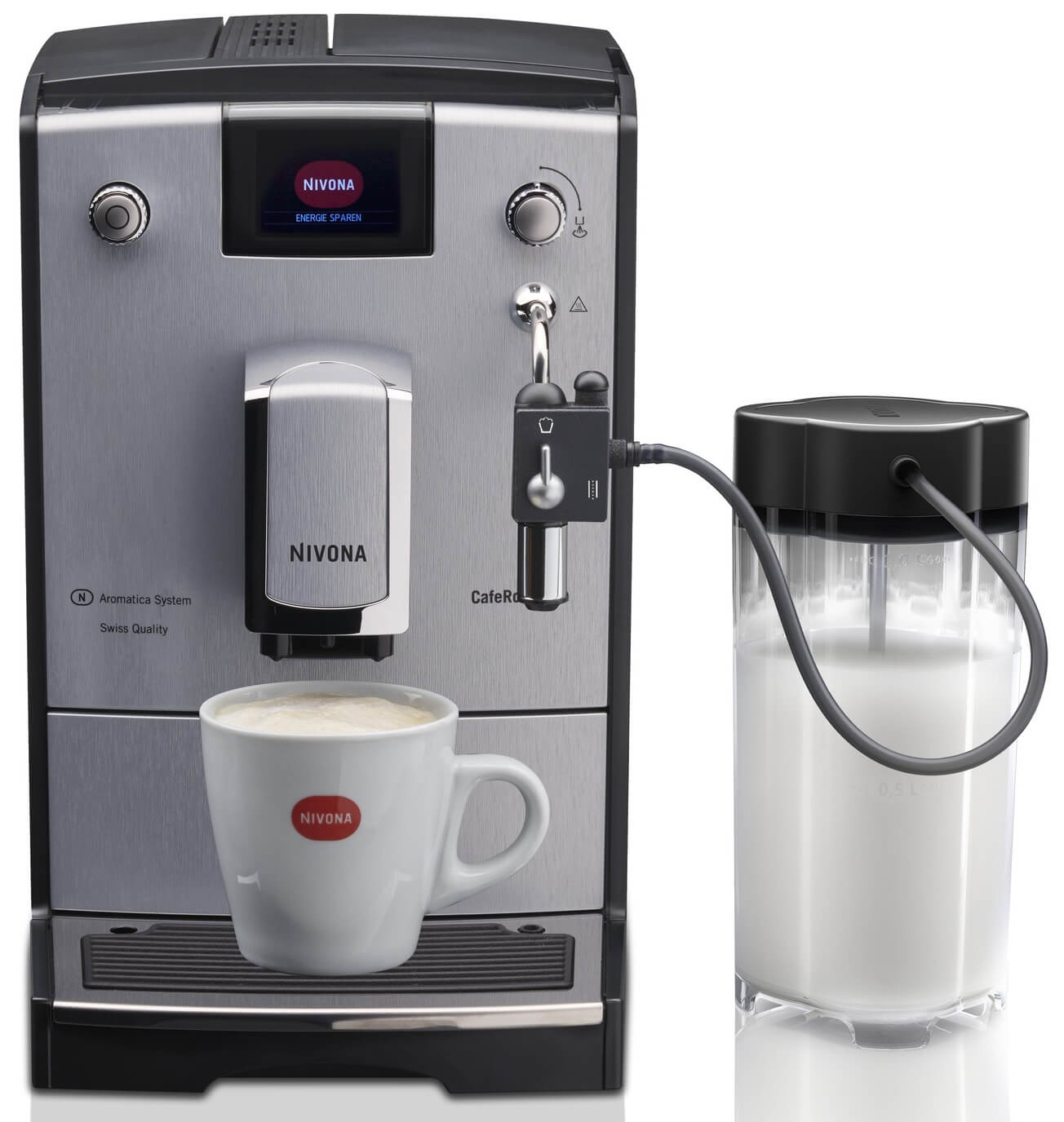 Кофемашина автоматическая NIVONA CafeRomatica 670, объем 2,2 л, серый (NICR 670)