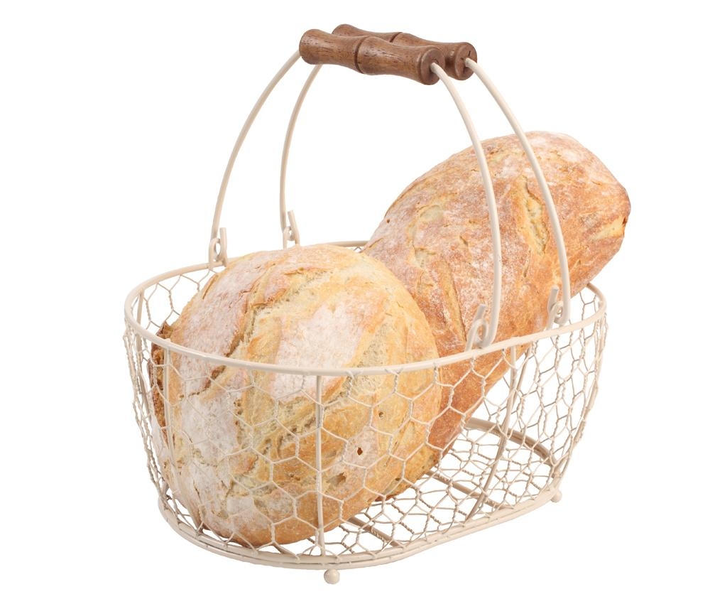Корзинка для продуктов T&G, 29,5см, бежевая (23036)