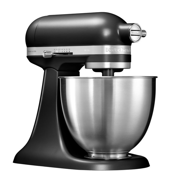 Миксер планетарный KitchenAid Artisan, мини-чаша 3,3 л, матовый черный (5KSM3311XEBM)