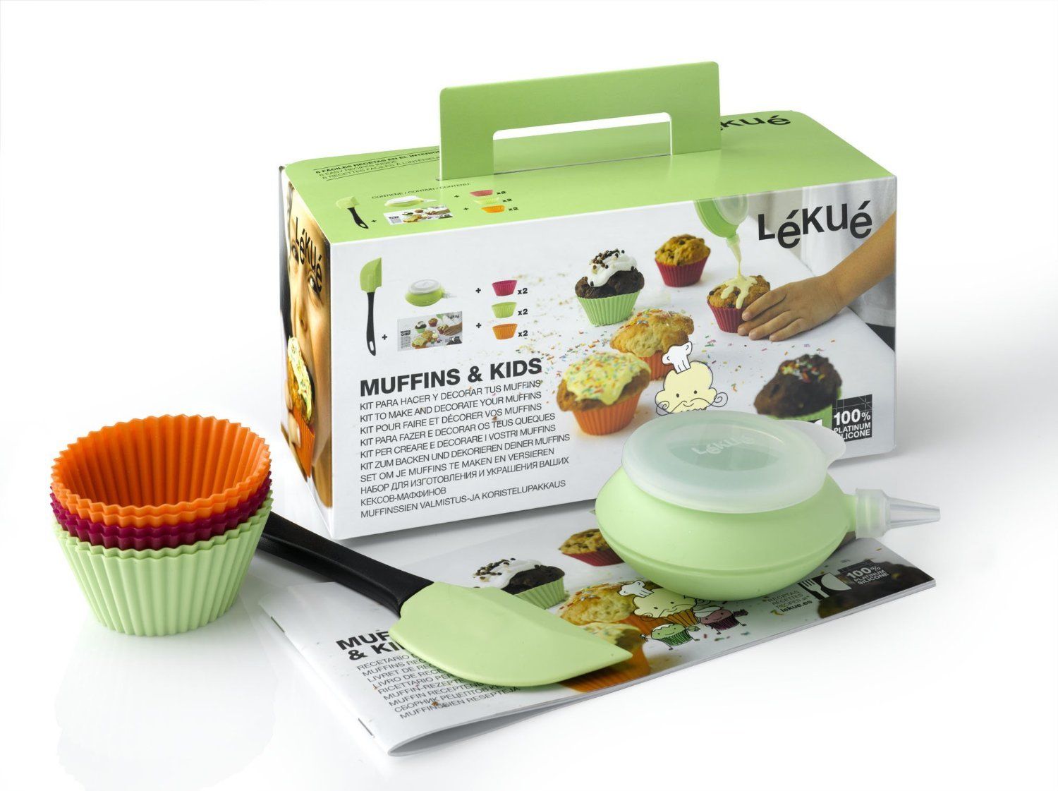Набор кулинарный детский «Маффин» Lekue BAKING  MOULDS, разноцветный, 8 предметов (3000000SURM017)