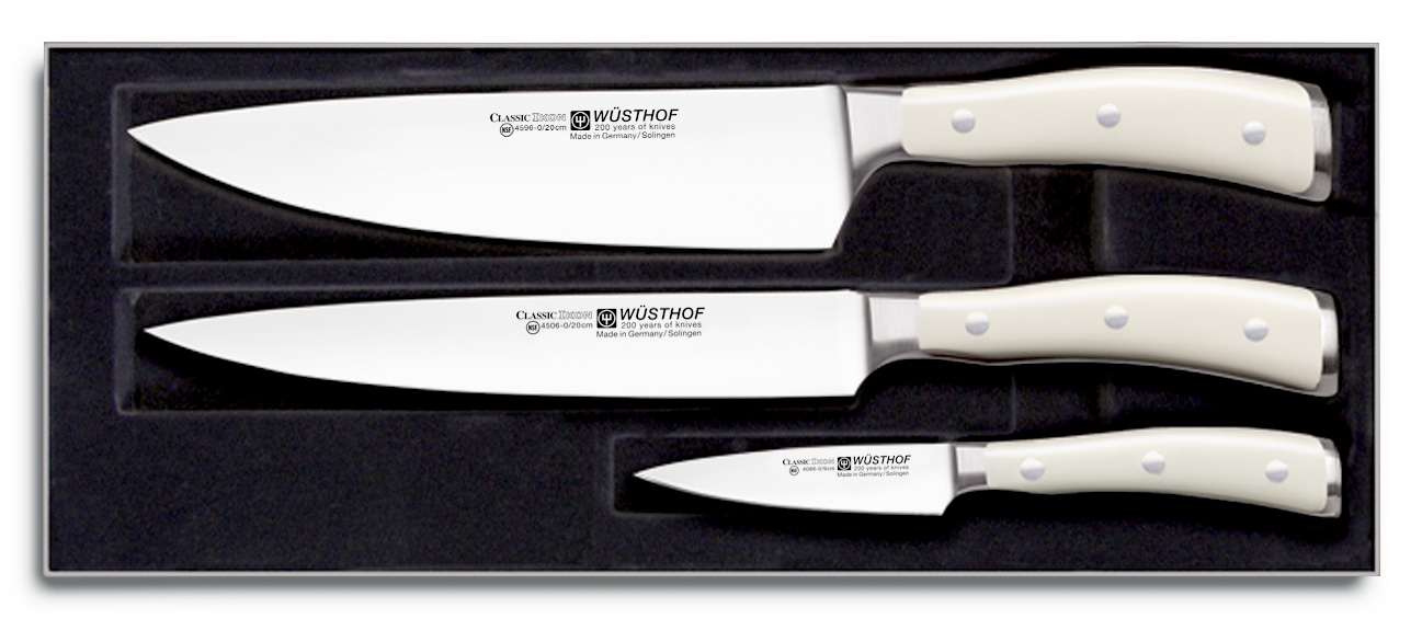 Набор ножей Wuesthof Classic Ikon, 3 предмета (9601-0)
