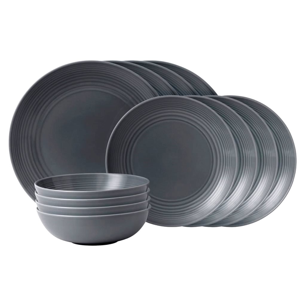 Набор столовой посуды Royal Doulton MAZE DARK GREY, серый, 12 предметов (40003016)