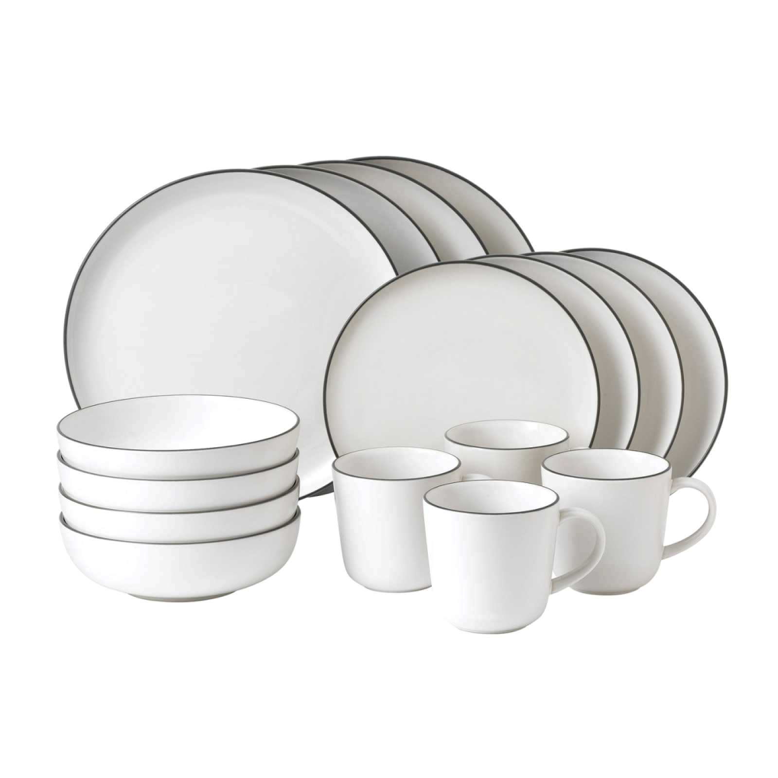 Набор столовой посуды Royal Doulton GORDON RAMSAY BREAD STREET, белый, 16 предметов (GRBRST25796)