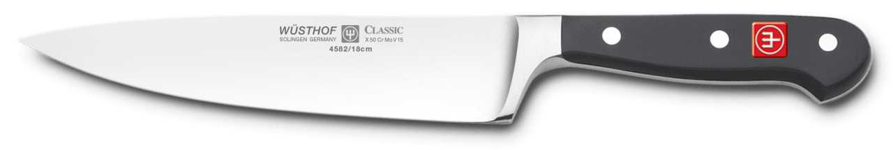 Нож шеф-повара Wuesthof Classic, длина 18 см (4582/18)